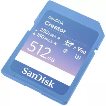 Cartão de memória flash SanDisk 512 GB SDXC UHS-II Creator
