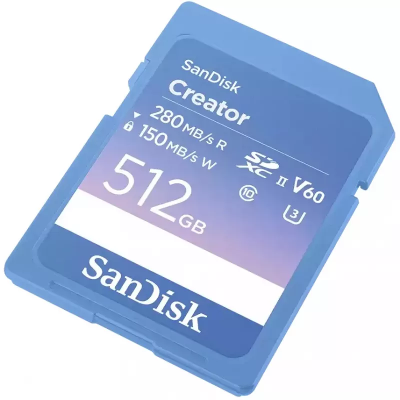 Cartão de memória flash SanDisk 512 GB SDXC UHS-II Creator