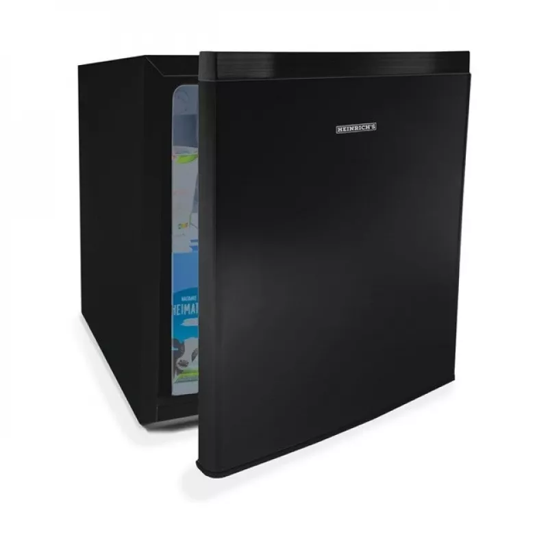 Frigorífico HEINRICH'S HKB 4188 SW preto – 45 L, classe E, 39 dB, porta reversível