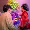 Velas de árvore de Natal LED Twinkly Candies TWKC100RGB-T 6 m forma de vela