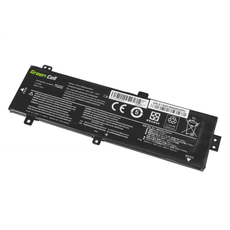 Bateria Green Cell LE118 para Lenovo Ideapad 310-15 (7,6 V, 3500 mAh, 4 células, LiPo, preto)