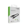 Cabo entrançado USB-Lightning 15 cm preto