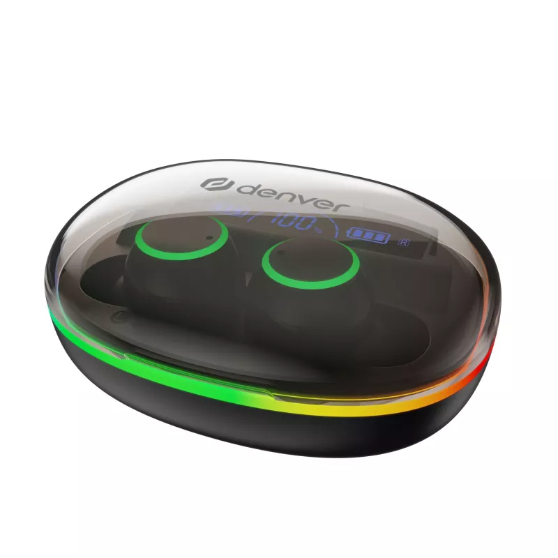 Denver TWE-55B Auriculares True Wireless Bluetooth, preto