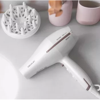 Secador de cabelo Cecotec | IoniCare 5300 Maxi Aura | 2200 W | Número de definições de temperatura 3 | Função de iões | Acessório difusor | branco