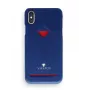 Capa traseira com compartimento para cartões VixFox para iPhone 7/8 Plus – azul-marinho, capa traseira protetora com compartimento para cartões