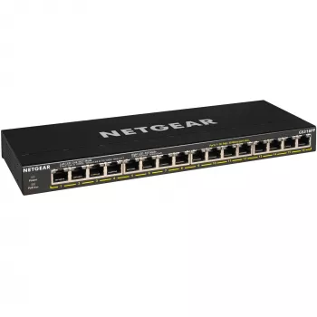 NETGEAR GS316PP Unmanaged Gigabit Ethernet (10/100/1000) Power over Ethernet (PoE) Preto