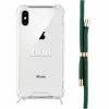 Capa com colar para telefone Lookabe para iPhone X / Xs — dourado com fita verde
