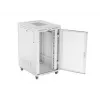 ARMÁRIO RACK DE CHÃO 19 27U 800X1000 CINZENTO PORTA PERFURADA LCD LANBERG (embalagem plana)
