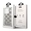 Karl Lagerfeld KLHCP14XLMNMS iPhone 14 Pro Max 6.7 capa rígida prateado / prateado Liquid Glitter Monogram
