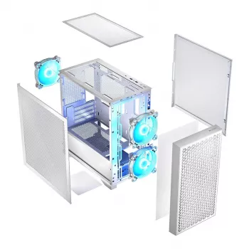 Logic DART PRO ARGB MINI USB-C Caixa de PC Branco