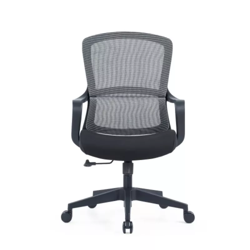 Cadeira de escritório ergonómica Up Up Darwin preto, tecido preto + rede cinzenta