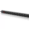 PDU de alumínio Qoltec para RACK | 16A | 16 x Schuko | vertical | 1,8 m