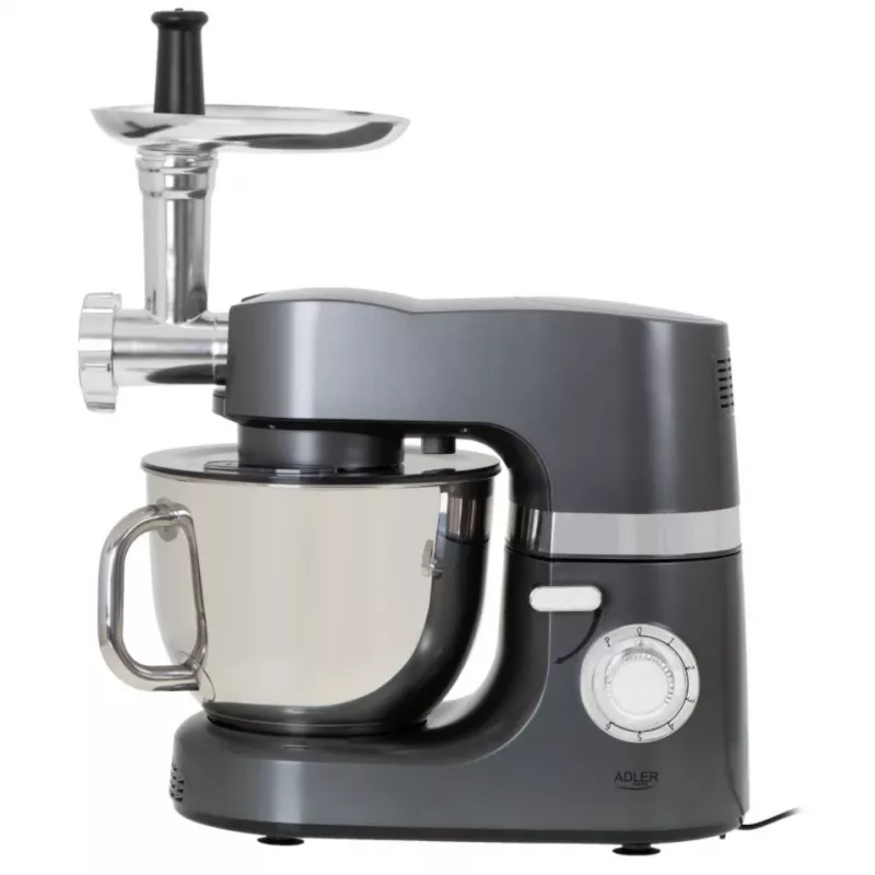 Robot de cozinha Adler AD 4221 — tigela de aço inoxidável de 7 L, 1200 W, 6 velocidades, movimento planetário