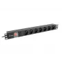 Régua de alimentação para rack LANBERG PDU (1U, 16A, 7X 230V, 2M)