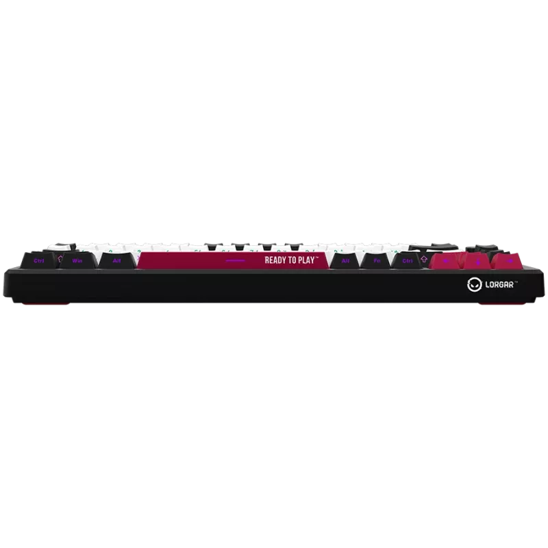 LORGAR KBP7075W teclado gaming mecânico sem fios 75%, preto/vermelho, EN