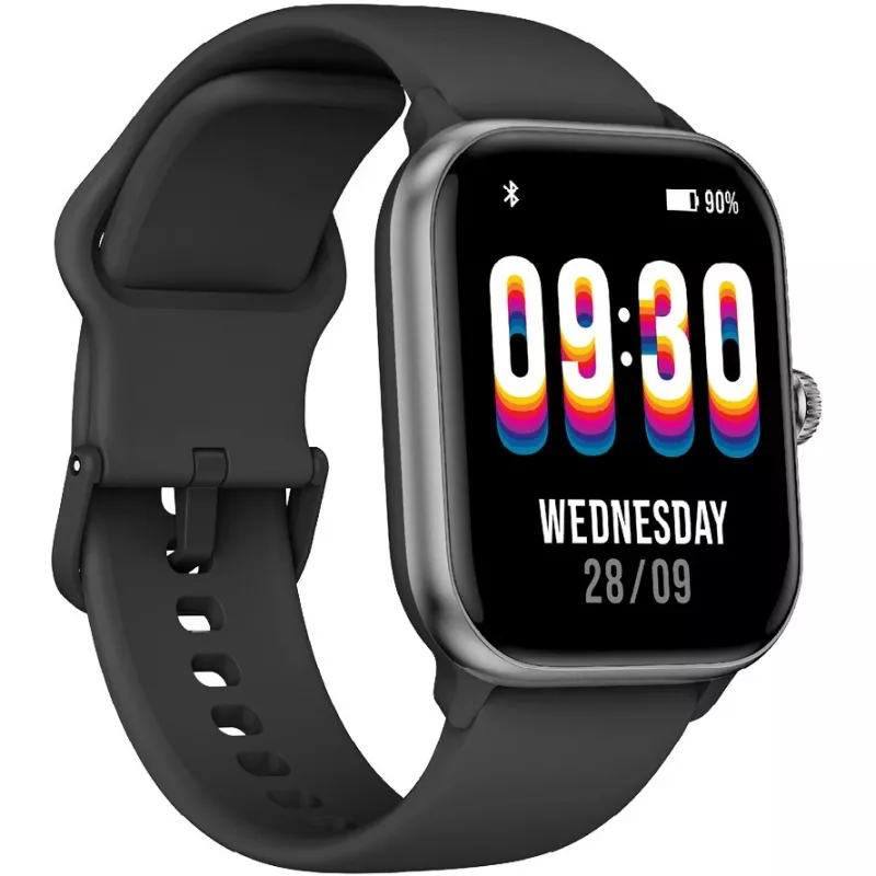 Beafon SmartWatch 201 (201_EU001BS) smartwatch, quadrado, preto e prateado