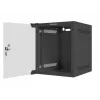 Lanberg WF10-2306-10B armário rack de parede de 10" 6U, 280×310 mm, porta de vidro, 20 kg, preto (RAL 9004)