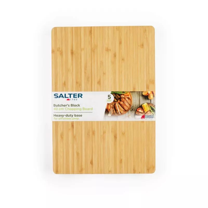 Tábua de corte Salter BW13307RD bambu design ecológico, tábua de corte retangular