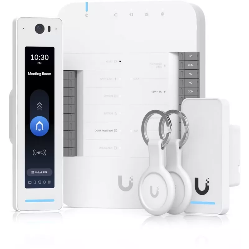 Ubiquiti G2 Starter Kit sistema profissional de controlo de acessos de segurança prateado