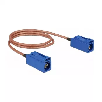 Cabo coaxial DeLOCK 89667 RG-316 0,5 m FAKRA C azul castanho
