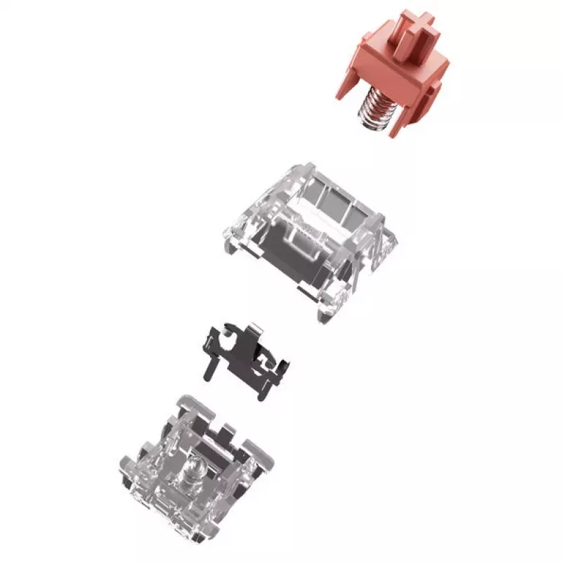 Interruptores mecânicos de teclado GLORIOUS Fox Ultralight — 5-Pin, haste linear MX, 30g, lubrificados, 110 unid.