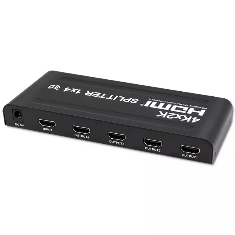 Qoltec 51798 Splitter HDMI ativo 4 x HDMI 4K x 2K | 3,4 Gbit/s