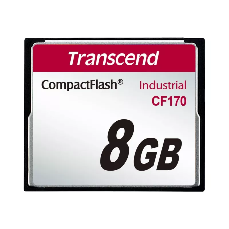 Transcend Industrial - Cartão de memória flash - 8 GB - 170x - CompactFlash (TS8GCF170)