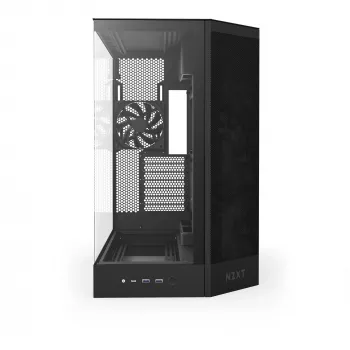 NZXT H9 Air Flow (2025) caixa Mid Tower grande de câmara dupla - preto
