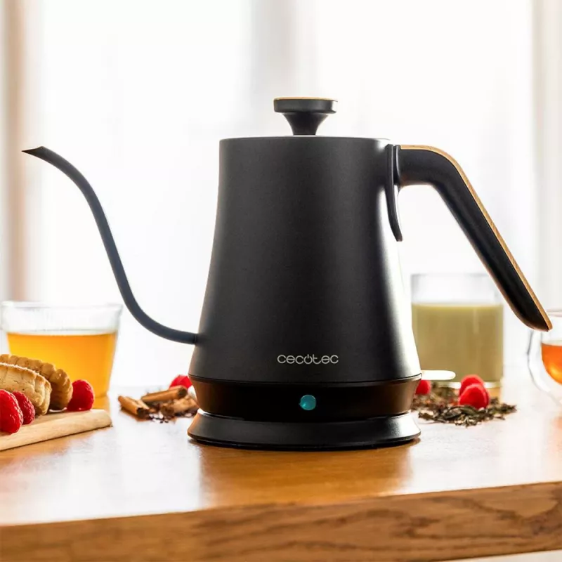 Chaleira elétrica Cecotec 1 L 1200 W preta