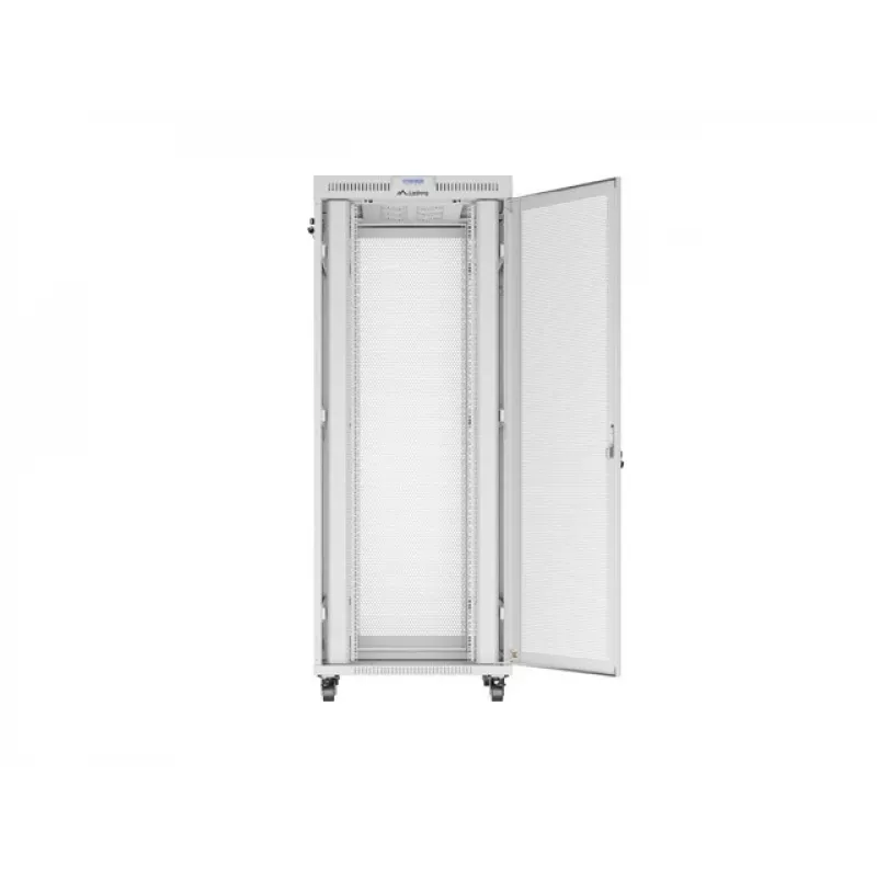 Armário rack de chão 19 polegadas LANBERG FF01-8042-23SL 42U, portas perfuradas