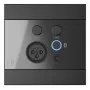 AUDAC WP225/B Painel de parede, microfone XLR + conector fêmea jack 3,5 mm, Bluetooth, preto