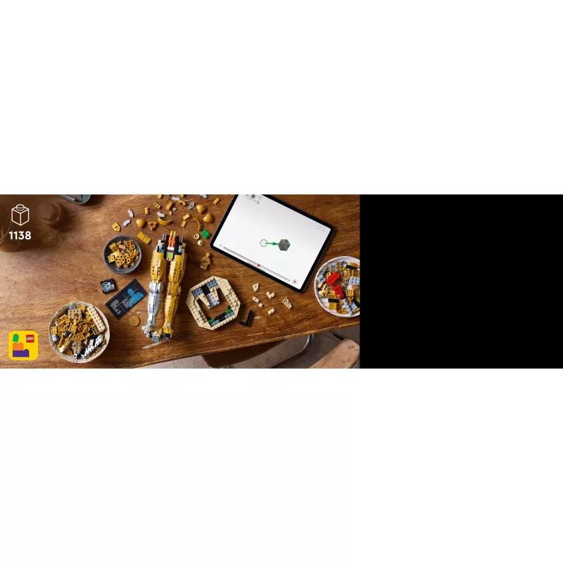 LEGO figura construível Star Wars C-3PO modelo 75398 — 1.138 peças, peça de colecionador para exposição de 380 mm
