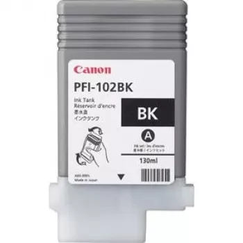 Tinteiro Canon PFI-102BK preto 130 ml para impressoras imagePROGRAF