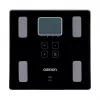 Omron VIVA HBF-222T-EBK balança de composição corporal, quadrada, LCD, preta
