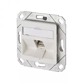 Módulo METZ CONNECT BTR C6A 1 porta 270° UPk - Tomada de ligação, encastrar - RJ-45 - Branco puro, RAL 9010 (130B12D11102-E)