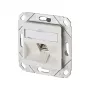 Módulo METZ CONNECT BTR C6A 1 porta 270° UPk - Tomada de ligação, encastrar - RJ-45 - Branco puro, RAL 9010 (130B12D11102-E)