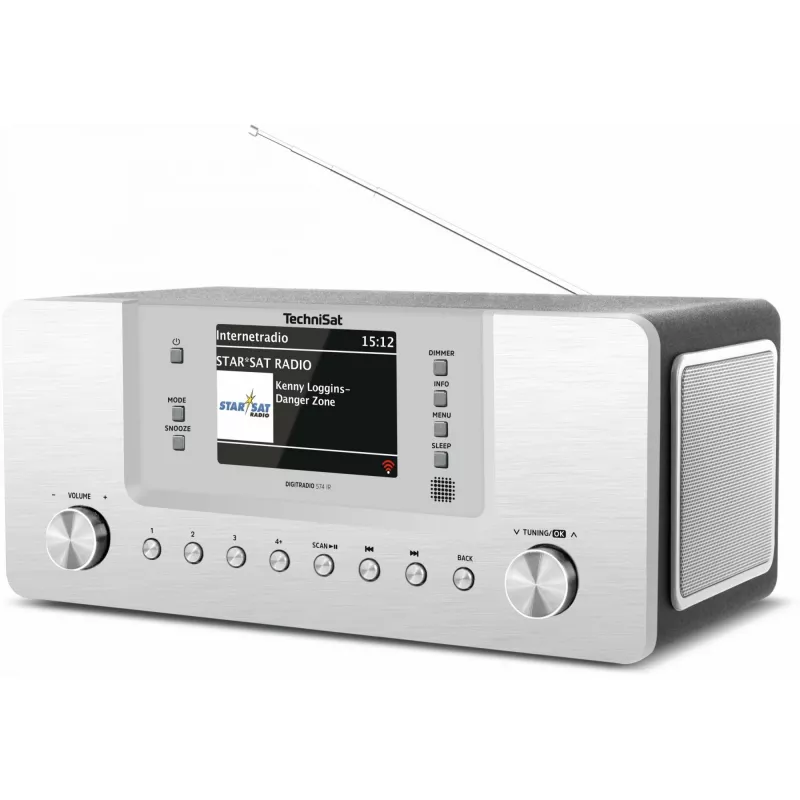 TechniSat DigitRadio 574 IR - sistema de áudio - 2 x 5 Watt - prateado (0001/2951)
