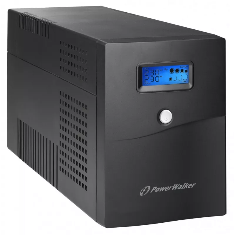 PowerWalker VI 3000 SCL FR UPS line-interactive, 3000 VA / 1800 W, 4 tomadas tipo E, LCD, USB