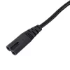 Cabo de alimentação Akyga AK-RD-01A CEE 7/16 para IEC C7 (figura 8), CCA, 1,5 m