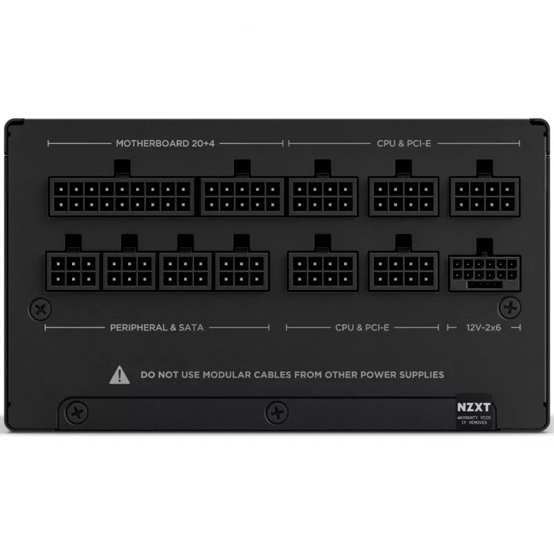 Fonte de alimentação NZXT C-Série C850 850W, modular, 80+ Gold, ATX 3.1