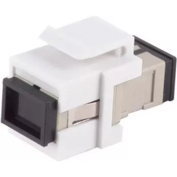 Conector keystone de fibra ótica ShiverPeaks SC-SC simplex bege (MPN 08-10214)