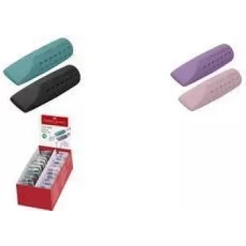 Borracha Faber-Castell Rad. Grip 2001 RollOn Colours – borracha de encaixe para lápis, cores sortidas