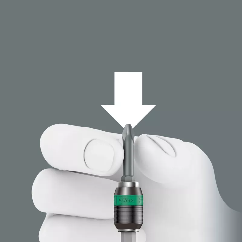 Chave de fendas com suporte de pontas Wera 816 R com encaixe rápido Rapidaptor