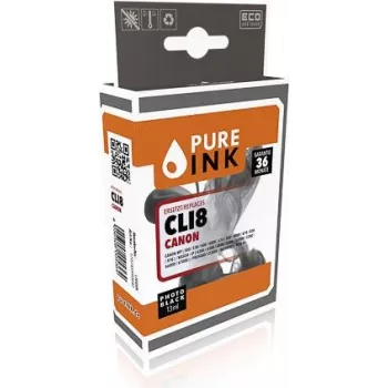 PURE INK CAN8BK PI CANON CLI8BK MP Tinta foto-preto chip recondicionado 13ml - compatível - preto mate/foto