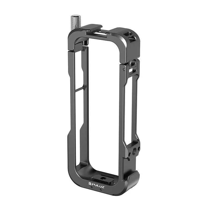 Jaula de metal protetora Puluz para Insta360 X4 PU981B com tampa de lente