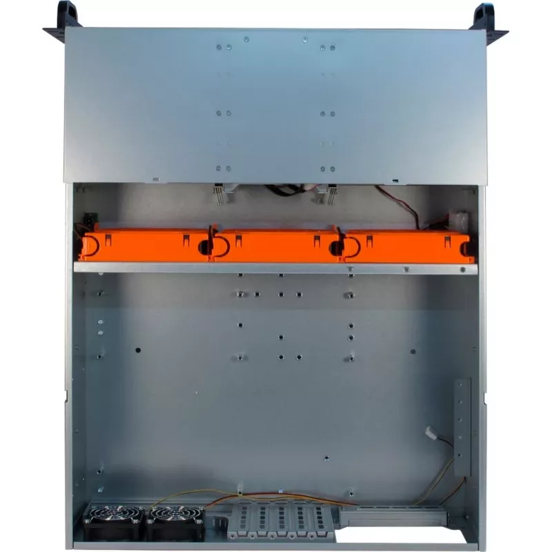 Inter-Tech 3U-30255 Rack preto, aço inoxidável
