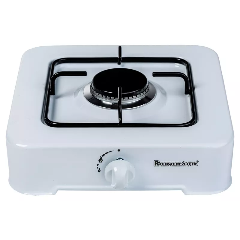 Fogareiro a gás Ravanson K-01T (branco; 1 zona)
