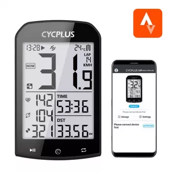 Ciclocomputador GPS Cycplus M1, ecrã de 2,9 polegadas, Bluetooth