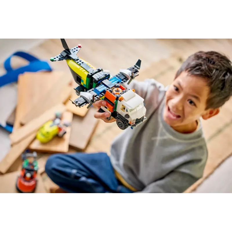 LEGO CITY 60505 Avião, camião de assistência e hovercraft
