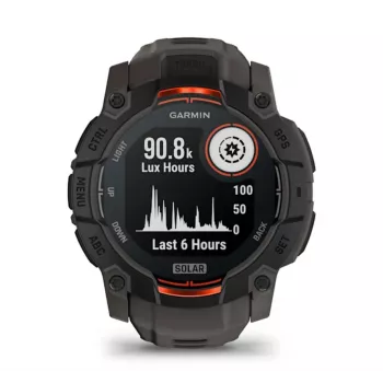 Smartwatch GPS Garmin Instinct 3 Solar 1,3 polegadas MIP 176x176 Ecrã tátil Preto